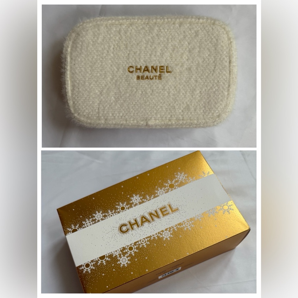 Chanel Beauty Cosmetic Pouch - Ivory
